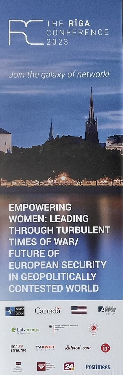 BrianSzwarc's tweet photo. My honour to give opening remarks at this morning’s Special Events on Women Peace & Security at #RigaConference2023 and to welcome 🇨🇦’s Vice Chief of Defence Staff LGen Allen to an expert panel on Breaking Barriers. Thank you: @LATO_LV @AizsardzibasMin @Arlietas @CanadianForces https://t.co/xM0DoqfvdT