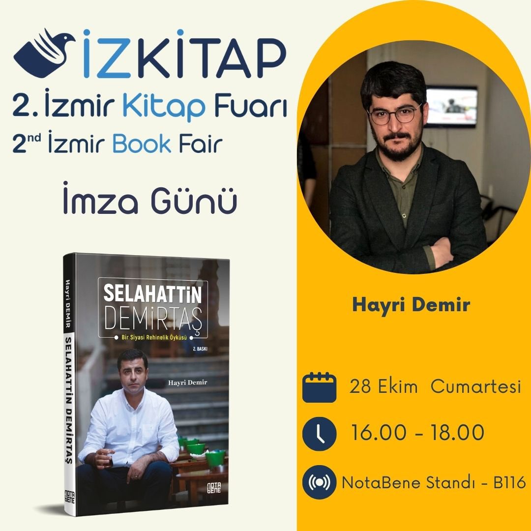 ✍️ 28-29 Ekim’de İzmir Kitap Fuarı’nda, denk gelmek umuduyla…