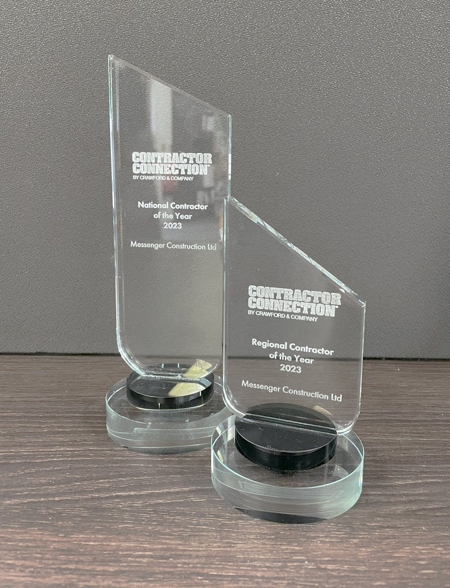 messengerbcr's tweet photo. Possibly the most difficult awards to photograph, however here they are! Contractor Connection by Crawford &amp; Company, Regional Contractor of the Year 2023 and National Contractor of the Year 2023. @crawco @ContrConnection #CCConfUK2023 #RESTORE23 #CrawfordContractorConnection https://t.co/aZf5AayJuh