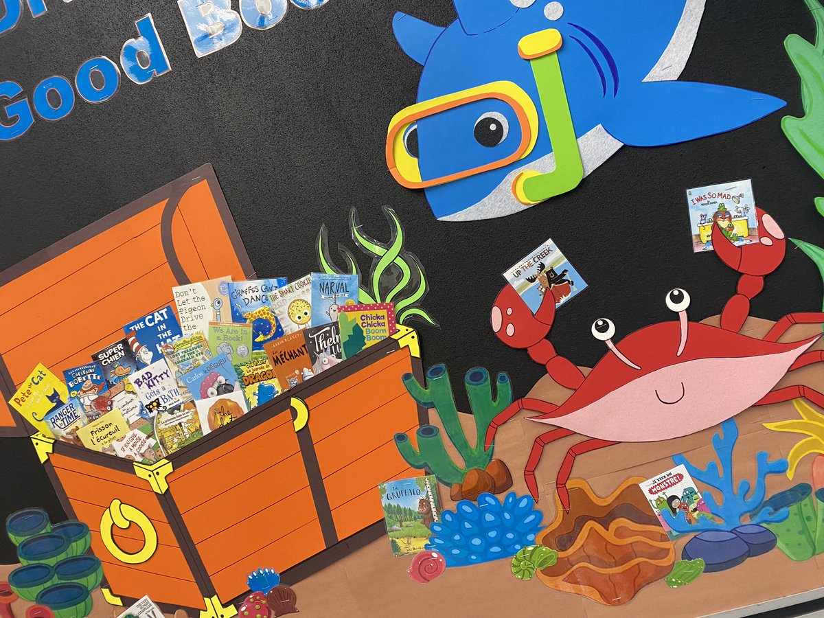 What a fantastic new bulletin board for the library @HorizonElement2! Can’t wait for the students to see it. @HrceLiteracy