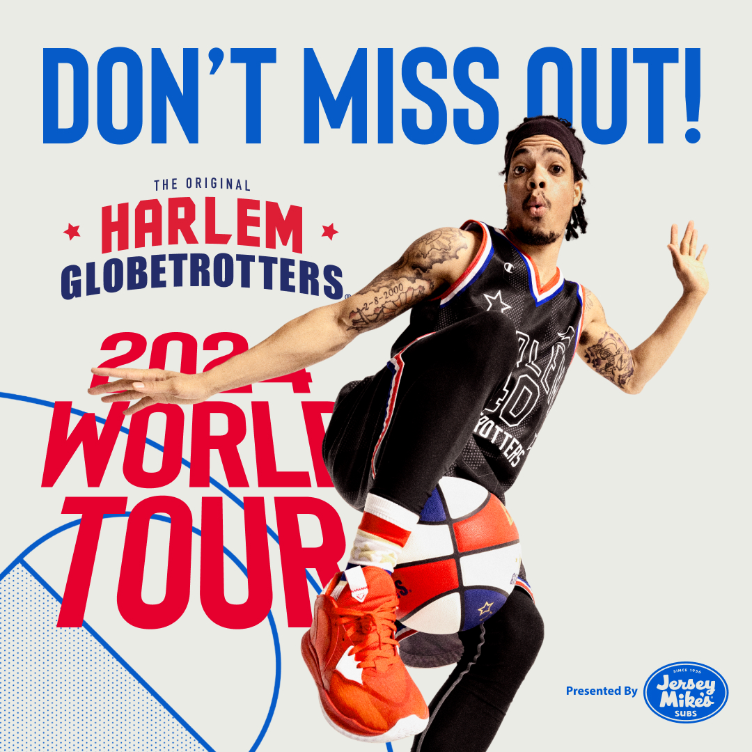 Just Announced: Harlem Globetrotters on Sunday, March 20, 2022