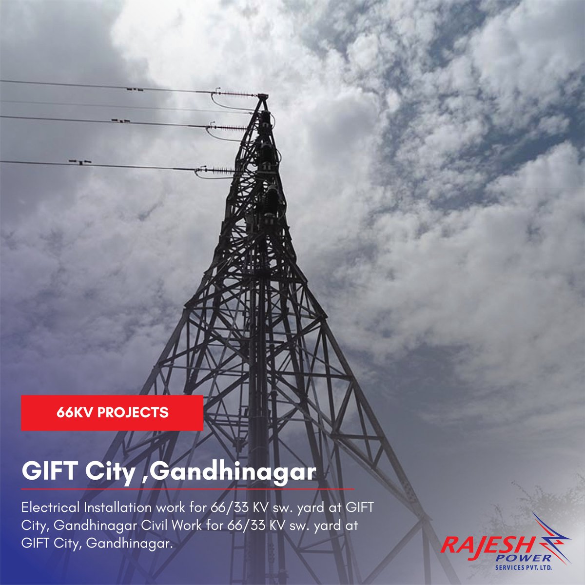 RPSPvtLtd's tweet image. We&apos;re the architects of electrical excellence!🔌✨ Rajesh Power&apos;s 66KV projects at GIFT City, Gandhinagar, are shaping the future. Be part of the power revolution.⚡ #WiredForSuccess #RajeshPower