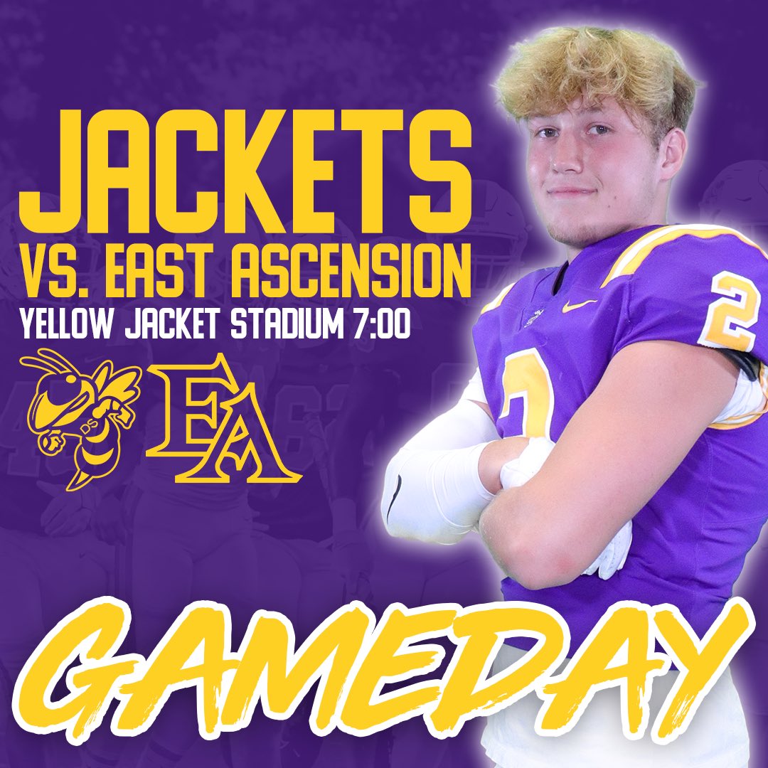 IT’S GAMEDAY‼️🏈

@denhamspringsFB hosts EA in a huge district matchup tonight at Yellow Jacket Stadium. Kickoff is at 7:00.

It’s also “Senior Night,” so come cheer on the Jackets and honor the Class of 2024.

#W1NasONE