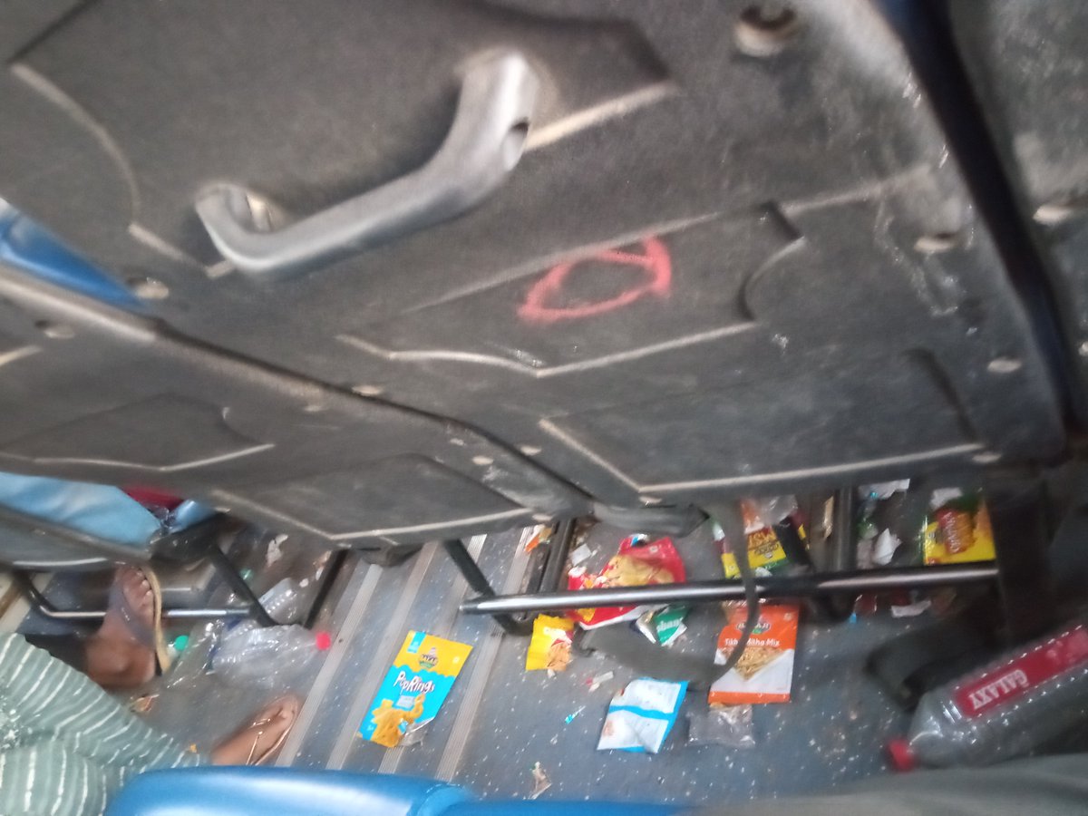 HappySapariya's tweet photo. @OfficialGsrtc modiji is taking about *swachhata hi swva* and our GSRTC bus is totally opposite.Not blaming only GSRTC but also people who use service and not throwing bags and bottles into dustbin but also GSRTC should maintain it and introduce heavy penalty who did this https://t.co/7WfsQgTus8
