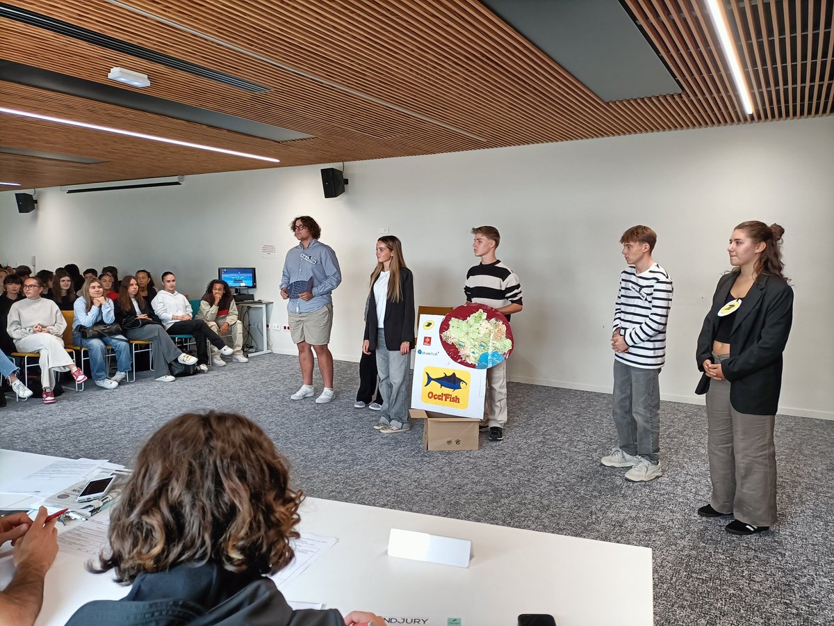 On démarre les #JPOlympe par OCCI'FISH application permettant de livrer les truites des piscicultures du sud de la région <a href="/Occitanie/">Région Occitanie</a> dans tout le reste du territoire ! 
<a href="/stmgolympe/">STMG d'Olympe de Gouges</a> <a href="/SEPOdeGMontech/">Lycée Olympe de Gouges MONTECH</a> <a href="/CDaldosso/">Caroline Daldosso-Richard</a> <a href="/IJMontech/">Info Jeunes Montech</a>