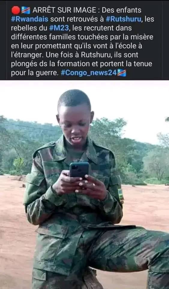 ruffinmit's tweet image. Ils ne connaissent rien de la RDC mais pour des envies sanguinaires ils sont recrutés pour venir envahir la RDC, au départ on leur promet un avenir à l'étranger pour ensuite venir mourir à rutshuru dans l'uniforme de la honte. Épargnez les enfants svp! @kabumba_justin @michombero