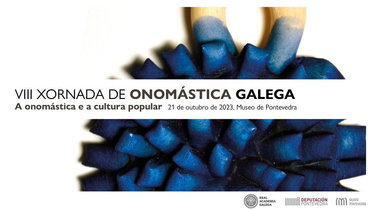 AcademiaGalega's tweet photo. A nosa xornada anual de onomástica aborda este sábado á relación dos nomes propios coa cultura popular. Agardámosvos en Pontevedra cun programa organizado co apoio da @depo_es. 
⌛Dende as 10 h
📍Edificio Castelao, #MuseoDePontevedra
🎦Emisión en directo
📌https://t.co/INe3EFWAWT https://t.co/tmp4es2y4M