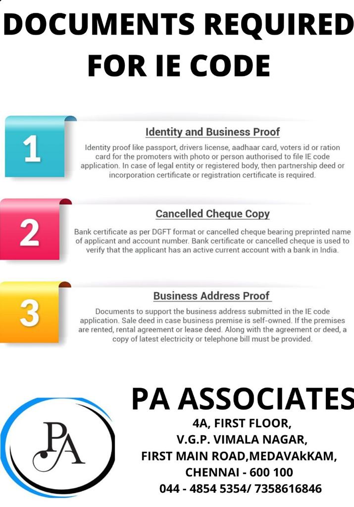 PAAssociatestwe's tweet image. Document Required for IE Code
#ie #iecode #document #documentrequired #code #iec