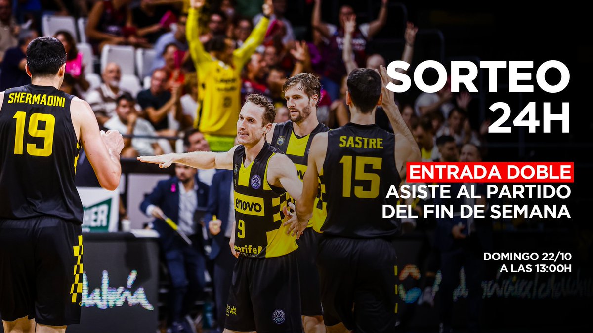LenovoES's tweet photo. ¡SORTEO 24H! @CB1939Canarias nos ha regalado dos entradas para que les veáis jugar este finde.
Participa para una entrada doble 👇
🏀 Síguenos en Twitter a @lenovoes y @CB1939Canarias 
🏀 Comenta por qué quieres ir
🏀 Da RT

Decimos mañana el ganador. #LenovoTenerife https://t.co/VmfwoJne7P