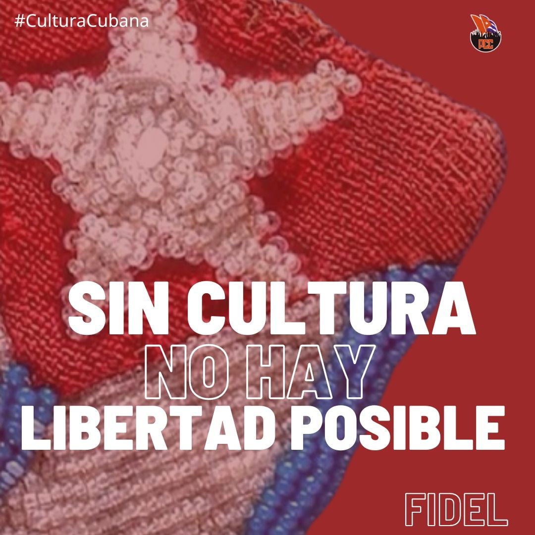 DiazCanelB's tweet photo. En el Día de la Cultura Cubana, nuestra felicitación a las mujeres y hombres que en cada lugar de la Isla trabajan por la espiritualidad y felicidad de nuestro pueblo. Lo dijo Fidel, lo primero que hay que salvar es la cultura. Pese a los golpes y por sobre ellos, #CubaEsCultura. https://t.co/490h3EoskV