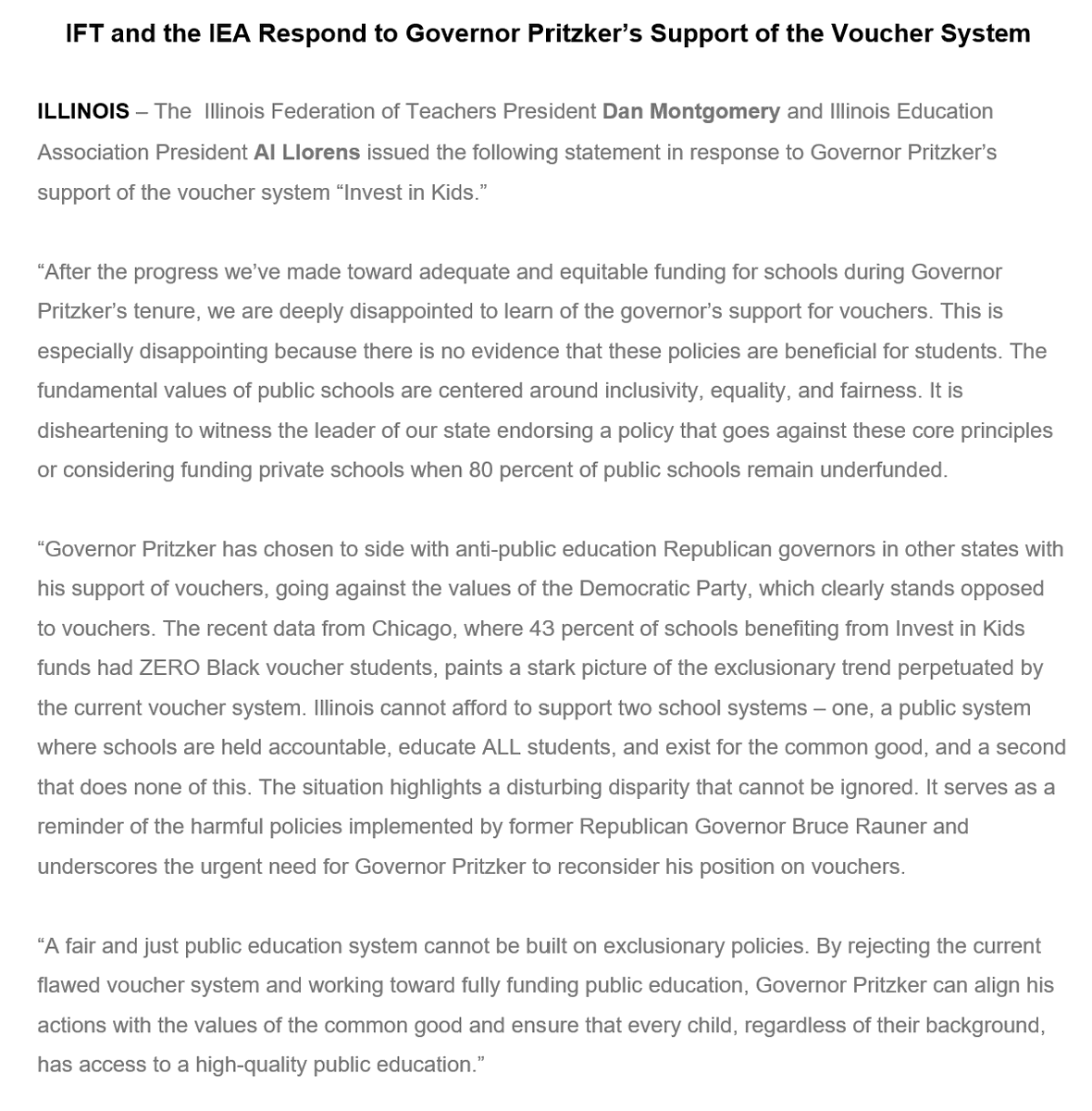 IL Federation of Teachers tweet media