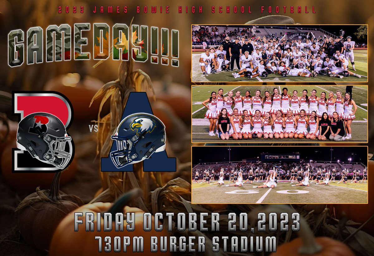 Bowie Football (@bowiedawgs) on Twitter photo Itβs Friday Night Lights at Burger Stadium. Bowie will host the Akins Eagles. Come out and support the Bulldawgs.
Come early, Be loud, Go Dawgs! ππΎπ
<a href="/AISDBowie/">Bowie High School</a> <a href="/hdfphoto/">HD Flores</a> <a href="/dctf/">Dave Campbell's β TexasFootball.com</a> <a href="/var_austin/">VAR</a> Itβs Friday Night Lights at Burger Stadium. Bowie will host the Akins Eagles. Come out and support the Bulldawgs.
Come early, Be loud, Go Dawgs! ππΎπ
<a href="/AISDBowie/">Bowie High School</a> <a href="/hdfphoto/">HD Flores</a> <a href="/dctf/">Dave Campbell's β TexasFootball.com</a> <a href="/var_austin/">VAR</a>