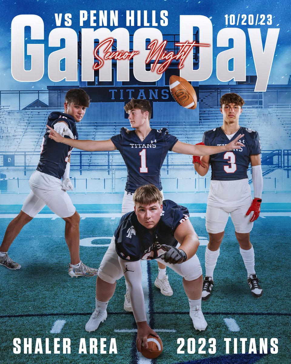 Slick6Studios's tweet photo. It's senior night for the Shaler Area Titans! Good luck tonight guys! #wpial #piaa #shaler #GameDay https://t.co/oRRHlq8qoS