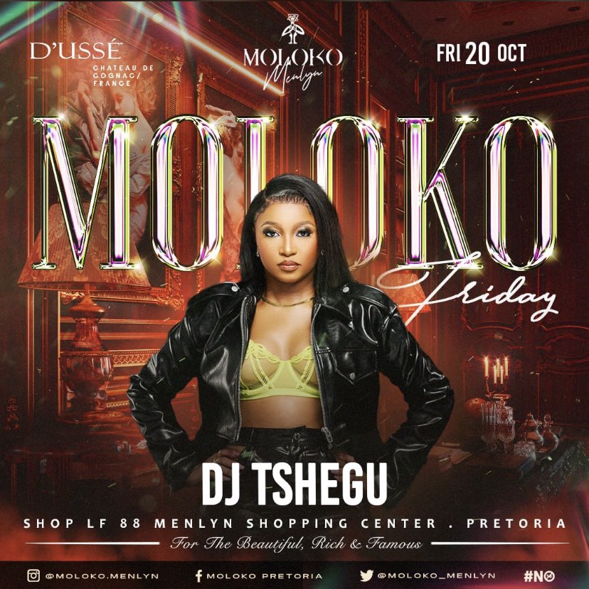slaykruger's tweet photo. #molokofriday book your table now 0712510825 door open at 11pm @Moloko_Menlyn
Dress smart and elegant ✨😀💃
@DBNGOGO
@djtshegu
@CBoujee
#Aceofspade
#Faith
#PodcastAndChill
#Lupita
#2024IsOur1994
#Paradise2
#mampi
#MacG https://t.co/17JxERvcwe