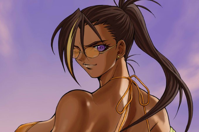 取りあえずビキニ絵完成👙  晩秋感を出してみました。