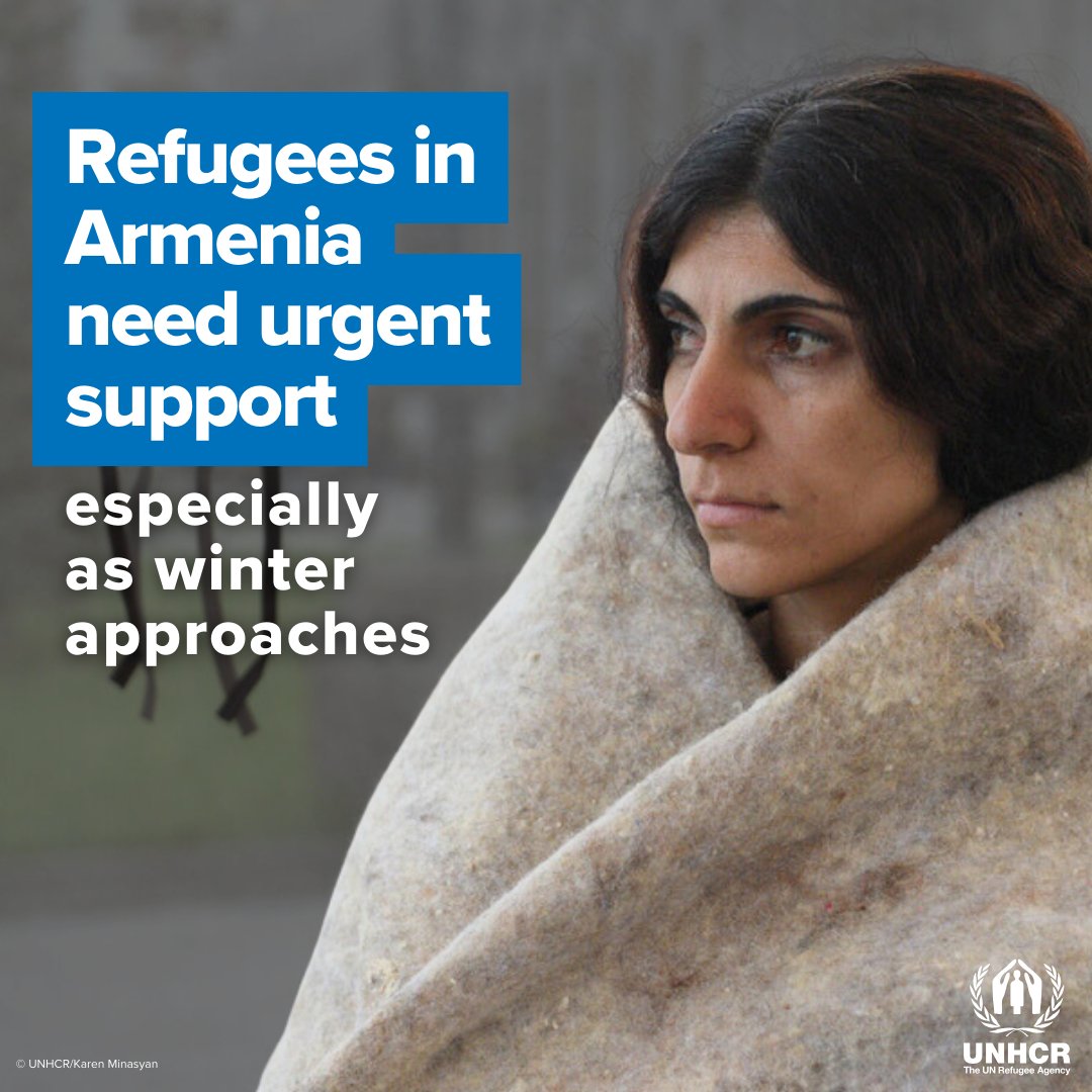 Armenia is now hosting more than 100,000 refugees who arrived in less than a week in September.

They need urgent support, especially as winter approaches. 

Please donate: bit.ly/3PYZwKV