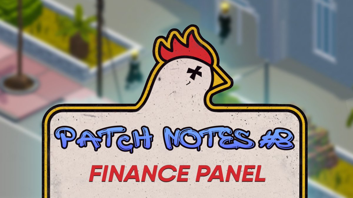 This past month, we've been working hard to work on bug fixing and addressing issues!

🍗 New Finances panel
🍗 Workers ‘Looking for work’
🍗 'M' map keybind when typing fix
...AND MORE

🐔 ow.ly/UWnY50PYZUt

<a href="/DopeGamesLtd/">Dope Games</a> #indiegame #gaming #steam #patchnotes