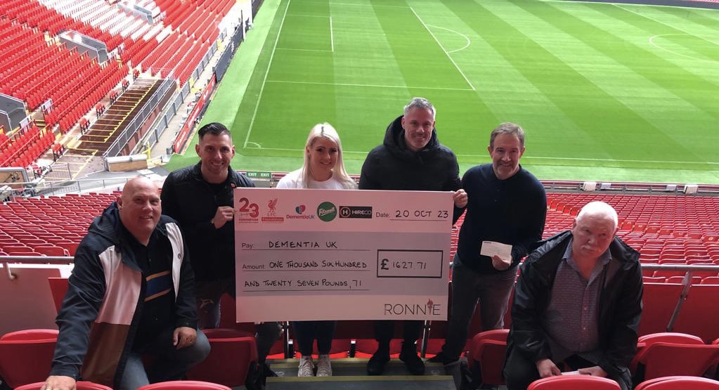 stetraynor84's tweet photo. Finally handed the cheques over today to @LFCFoundation @DementiaUK @JC23Foundation from the 2023 Ronnie Moran Memorial Weekend.

£4,880 raised - split equally between the above charities! 

Thanks to all who supported, donated, helped &amp; well made this possible. Thank you 🙏 https://t.co/r5a62mllAm