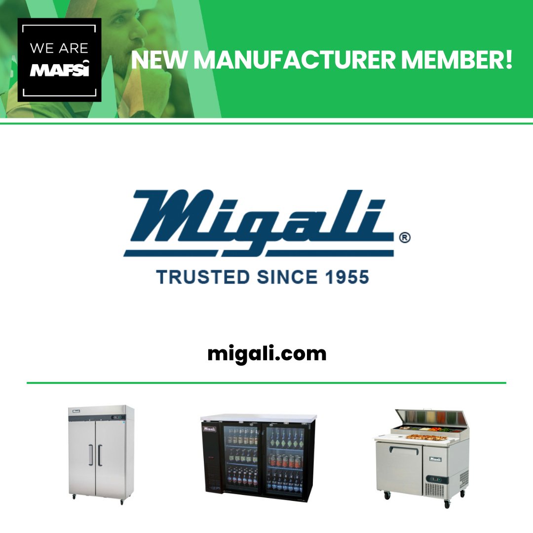 Welcome to MAFSI, Migali Industries, Inc. We are thrilled to have you as a new Manufacturer Member!

#WeAreMAFSI #MAFSIMfgs #MAFSIMember