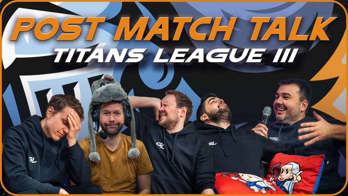 GamerLegion's tweet photo. After the Titans League finals @Masmorra_AoE collected the boys to do some analysis! (mostly trash talk)

Watch it here:
https://t.co/aSOB6au1j6 https://t.co/xwXmCkvsc4