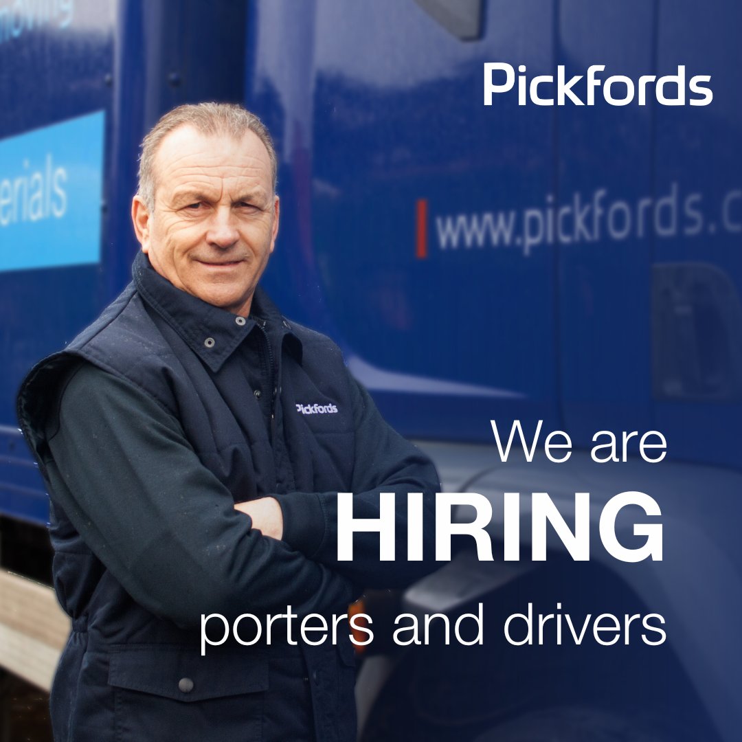 We are looking for experienced packers/porters and drivers to join our teams in Glasgow and Edinburgh. 

👉 pickfords.co.uk/careers

#hashtags #Pickfords  #careers #drivers #driverecruitment #drivervacancies #removalpacker  #removalporter #jobsinscotland