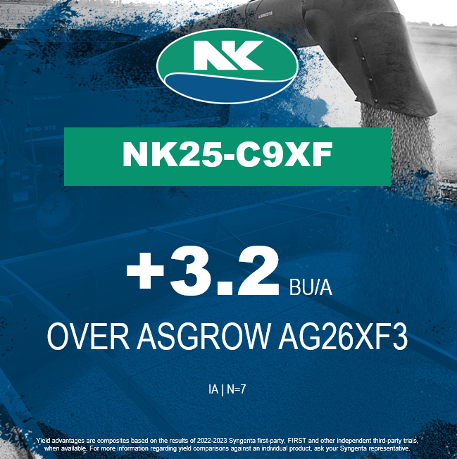NKSeeds's tweet image. Bushels don't lie! 💪💪💪
NK25-C9XF beans are showing their strength in Iowa.
Outyielding Asgrow in three product comparisons:

🌱+8.7 Bu/A over AG25XF3
🌱+5.7 Bu/A over AG27XF3
🌱+3.2 Bu/A over AG26XF3

#HarvestNK23