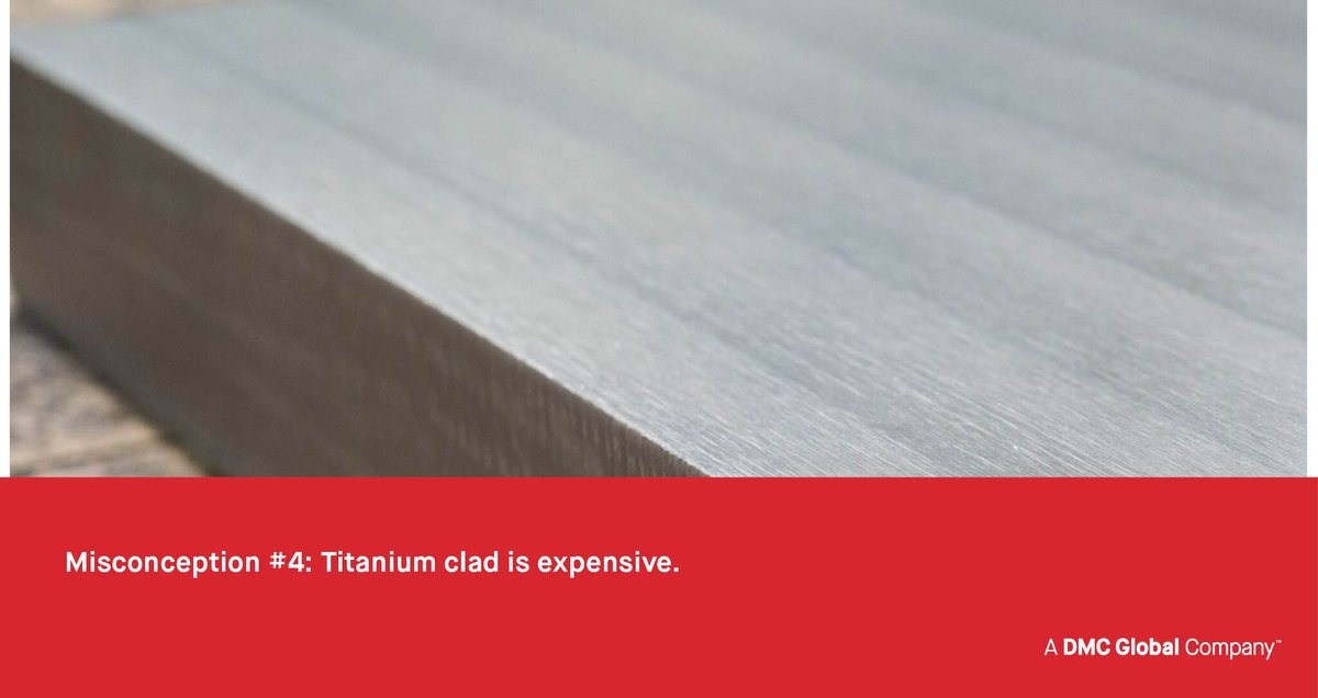 NobelClad's tweet photo. While the economic advantages of #carbon steel and #titanium clad are many, there are still many common misconceptions around the use of Ti-clad. Read our latest article addressing these concerns: https://t.co/kQIYnDqddM
#DetaClad #CladSolutions https://t.co/UXbMdbedUy