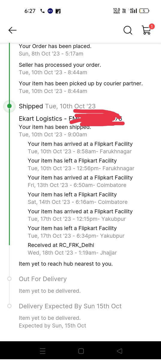 vinothliebe's tweet photo. @Flipkart Flipkart fraud. 
Order was paid already. 
Delivery date was oct 15th. But still I'm not aware of the product location and I was not able to cancel the product. Customer executives aren't responding properly. https://t.co/6myPwTbssp