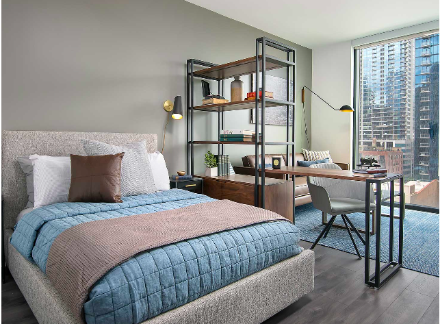 CityLifeChicago's tweet photo. 2  MONTHS FREE on this studio located in #rivernorth steps from East Bank! This luxury apartment features Kohler bathroom appliances, high ceilings, floor-to-ceiling windows, in-unit laundry, and a room divider. Pets are welcome! This is the last studio at this price! https://t.co/YP2k0uCv5h