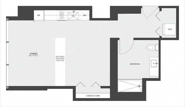 CityLifeChicago's tweet photo. 2  MONTHS FREE on this studio located in #rivernorth steps from East Bank! This luxury apartment features Kohler bathroom appliances, high ceilings, floor-to-ceiling windows, in-unit laundry, and a room divider. Pets are welcome! This is the last studio at this price! https://t.co/YP2k0uCv5h