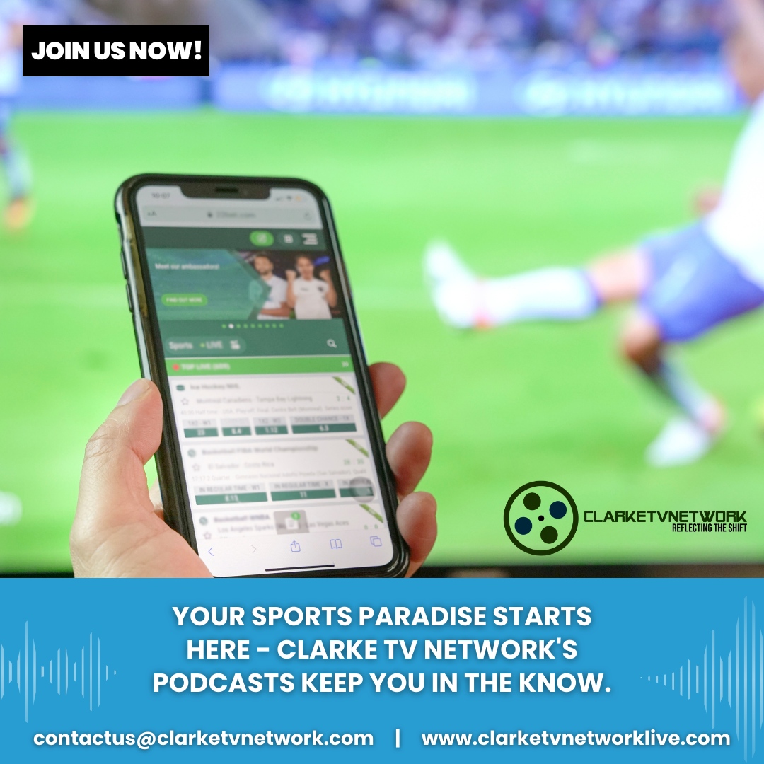 ClarkeTVNetwork's tweet photo. Dive into the heart of sports with Clarketvnetwork. 

Your paradise for all things athletic begins with our podcasts, ensuring you're always in the loop. 

🔗 https://t.co/oVoRl6TA7g
💌 contactus@clarketvnetwork.com https://t.co/czPBtbxCf4