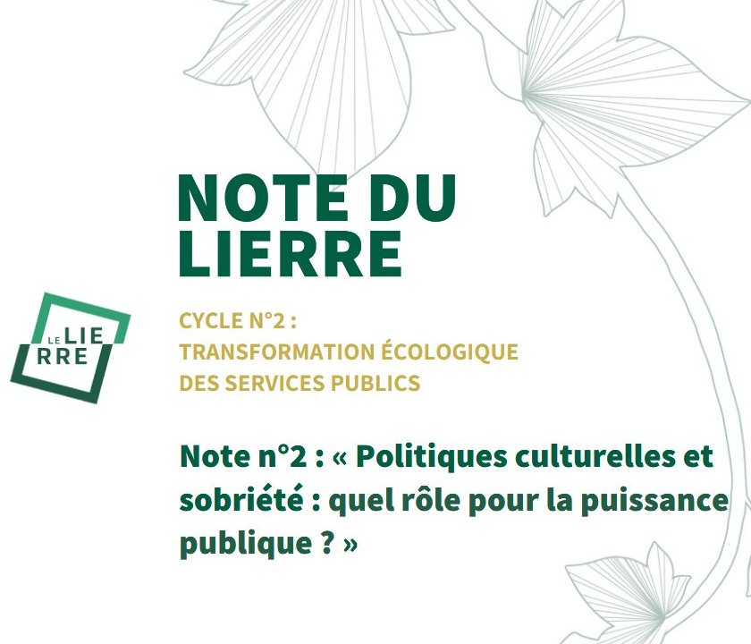 Reseau_LeLierre's tweet image. #VendrediLecture 💡
Le Lierre publie une note sur la  #transition écologique des politiques culturelles🖼️🎭📽️

Intitulée "Politiques culturelles &amp;amp; sobriété : quel rôle pour la puissance publique ?" elle formule 6⃣ propositions concrètes

A découvrir ici 👉🏽 le-lierre.fr/note-culture/