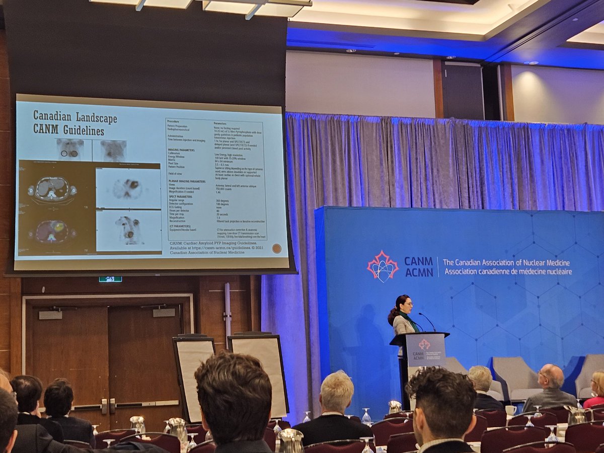 Canadian Association of Nuclear Medicine Annual Conference CANM 2023 in Ottawa just started and the lectures are great!
Dr. Cigdem Akincioglu talking about Cardiac Amyloidosis and the Canadian Landscape. <a href="/DrCAkincioglu/">CIGDEM AKINCIOGLU</a> <a href="/ONucmed/">Nuclear Medicine and Molecular Imaging</a> #CANM