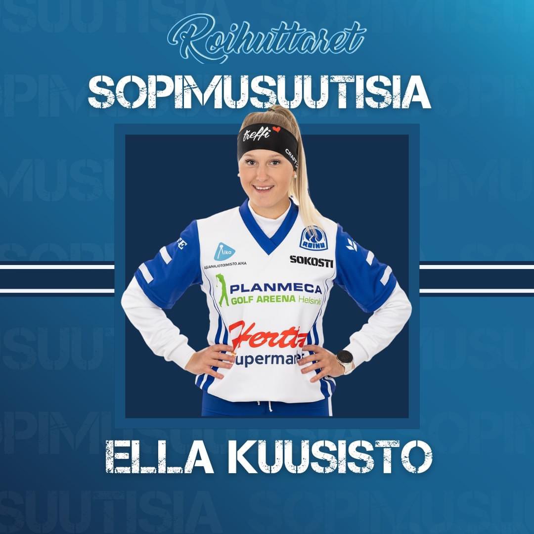 Jatkosopimusuutisia 🔥

Kaudella 2024 Roihuttarissa nähdään viime kaudelta tuttu nelikko, kun  Emmi Hannuniemi, Erika Väliheikki, Sohvi Korhonen ja Ella Kuusisto ovat tehneet jatkosopimukset tulevalle kaudelle 🤩

#pesis #superpesis #roihuttaret