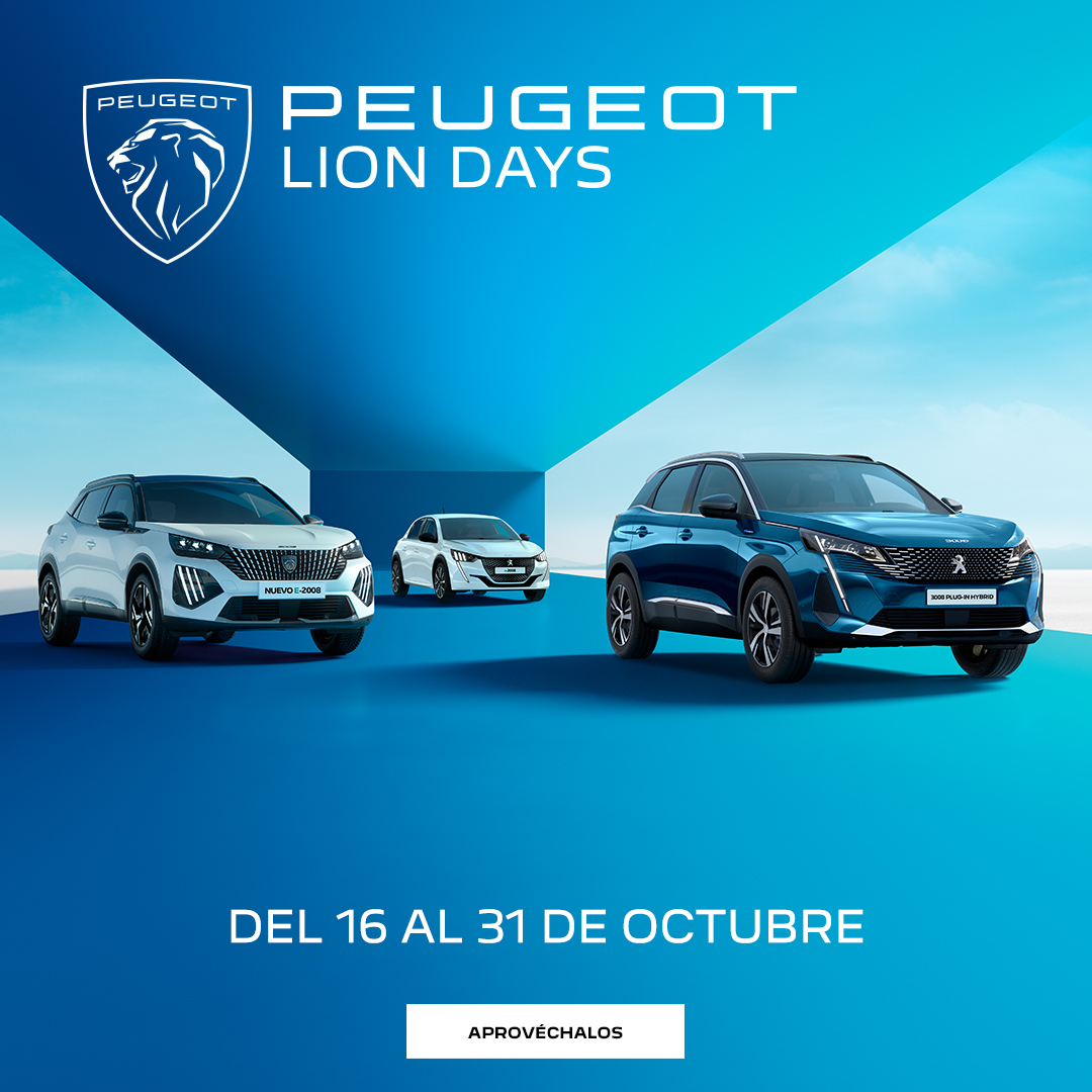 🔵Aprovecha los Lion Days de #Peugeot🔵
Ventajas exclusivas en toda la gama y entrega inmediata. Solo hasta el 31 de octubre en Valgisa.
¡No lo dejes escapar y solicita tu oferta!