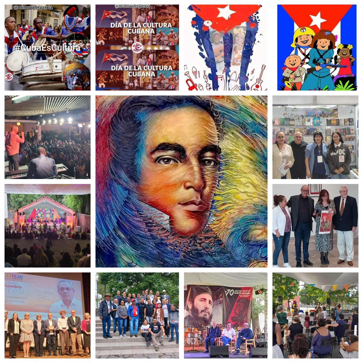 Continuaremos trabajando ' por engrandecer a nuestra cultura. Cultura es Patria'. 
La cultura salva y no se detiene, porque #CubaEsCultura #MásArteYMásCultura
#SomosArtexCuba
#CubaVaConTodos
#LaCulturaNosUne
#JornadaCulturaCubana
#PrelasaElArteEnTusManos