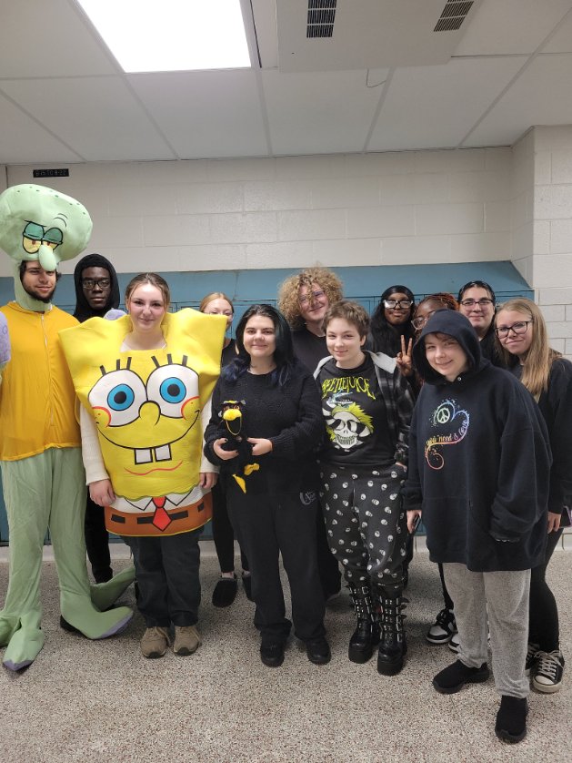 TrumanLieberman's tweet photo. When the student you have been calling Squidward since 10 grade shows up his senior year as.  . .
#btsdtigers #FallPepRally https://t.co/FShxJApvW7