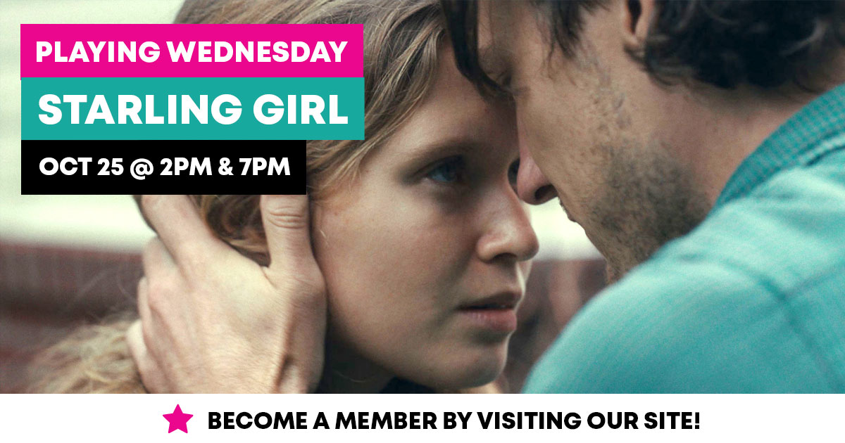 QuinteFilm's tweet photo. Don't miss STARLING GIRL playing Wednesday, Oct. 25! "Eliza Scanlen brings strength, grace and sublime self-possession to the portrait of a teenage girl testing the limits of shame-based religion." (Washington Post) Check out the trailer here: https://t.co/c9aznWe9Jg https://t.co/Zhhauo1Wls