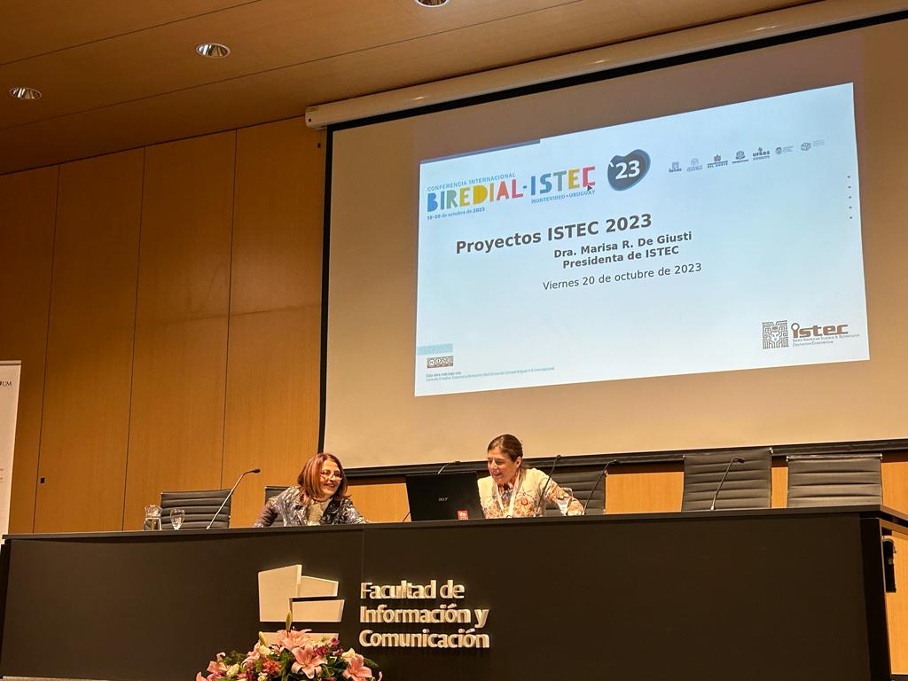 Marisa De Giusti <a href="/mdegiusti/">Marisa De Giusti</a> presidente de <a href="/comunidad_istec/">ISTEC</a> presenta los proyectos del consorcio en la Conferencia Internacional @biredial_istec 2023.

Para mayor información: istec.org

#educacion #ciencia #Tecnologia