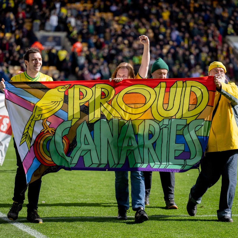 Congratulations to @ProudCanaries on their anniversary - 10 years on from becoming the first club-affiliated LGBTQ+ group in the country 🌈

Norwich City is #AHomeForEveryone
