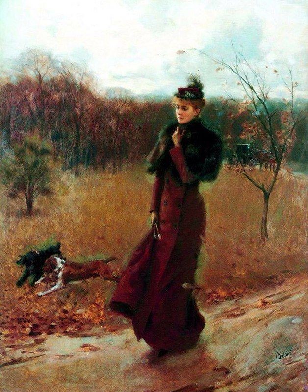 Passeggiata nel parco 🎨Giovanni Boldini 🇮🇹1878 @Capodimonte_mus Napoli Enjoy Autumn everyone 🙏🍁🍁🍁 #weekendplanning