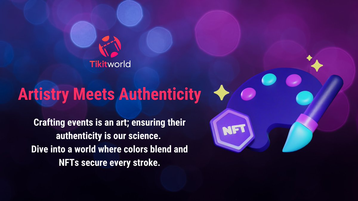 tikitworld's tweet photo. Planning your next epic night out? With @tikitworld, not only are the events top-notch, but thanks to #NFTs, you're also in for a scam-free experience. More fun, zero fuss! #FutureOfEvents #TicketingRevolution https://t.co/VNd7UFZ2eM
