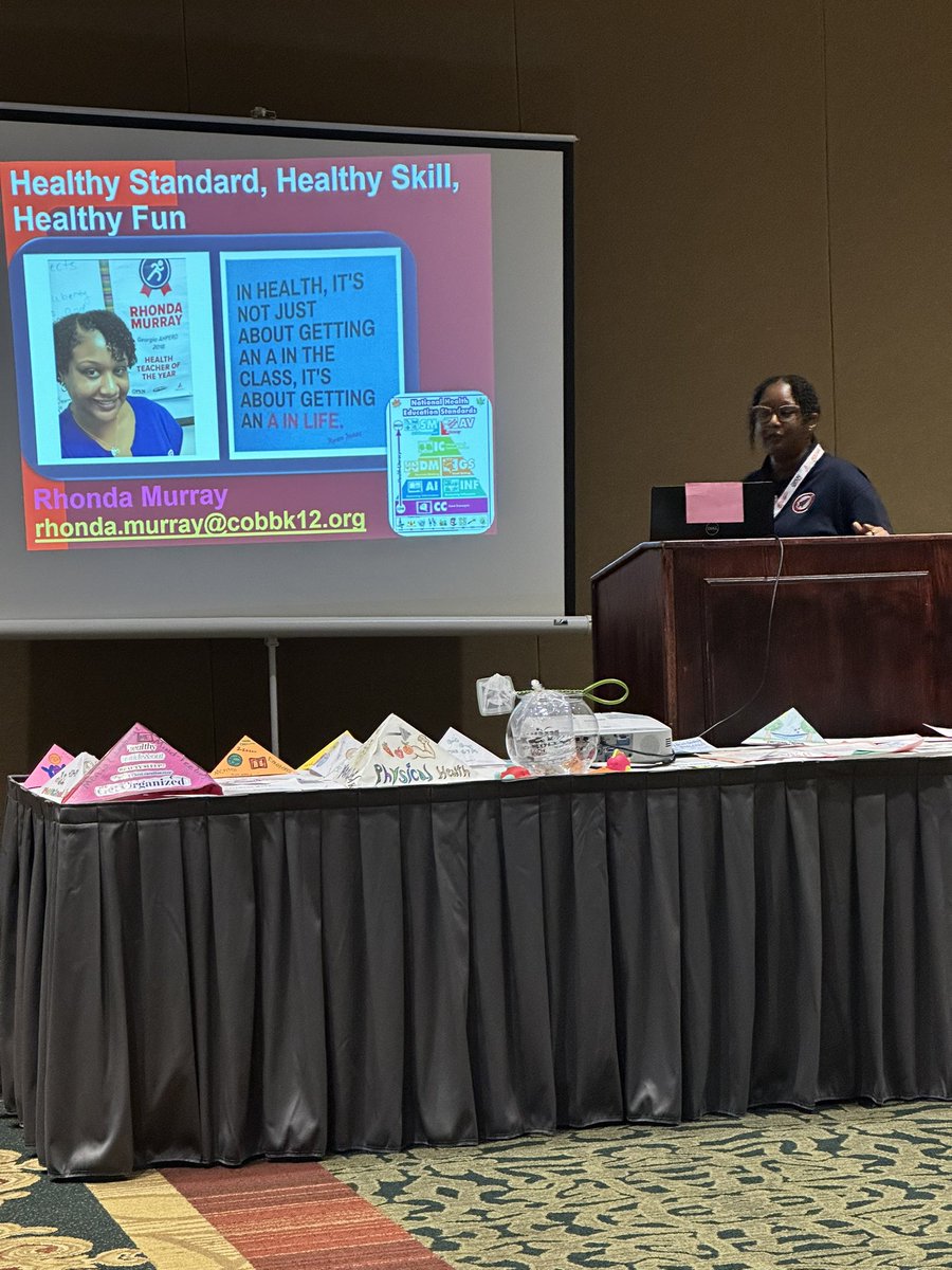 Thank you Rhonda Murray @BarberMSBraves for presenting on healthy standards, healthy skills and healthy fun @cobbhpe it’s the place to be @GAHPERD @GADOEHPE1 @CobbSchools @ALDCOBB1