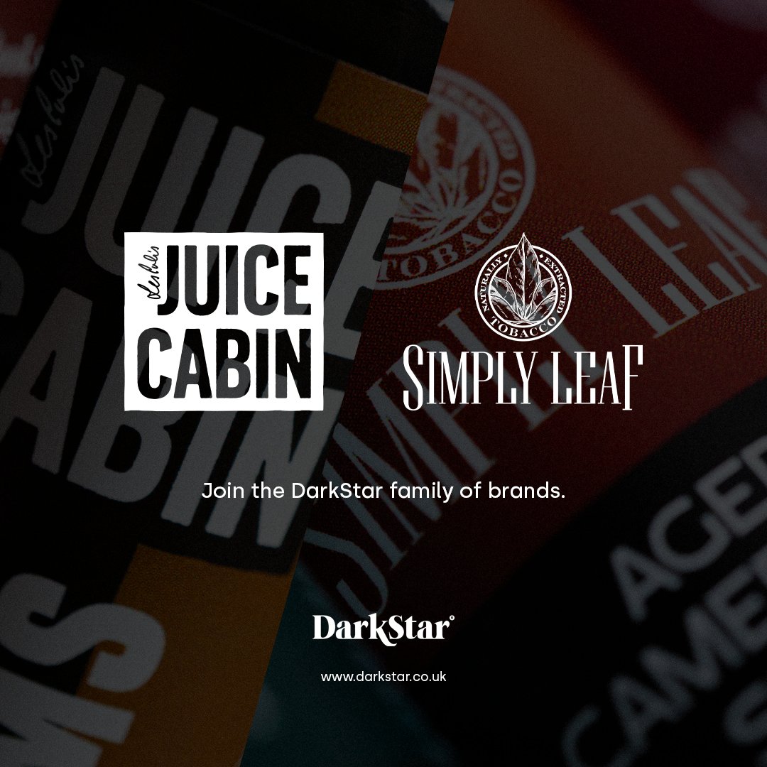 Juice Cabin joins the DarkStar family of brands.

We’re now brewing brand new e-liquid and unique Naturally Extracted Tobacco in the form of Juice Cabin and Simply Leaf products!

#darkstar #simplyleaf #juicecabin #naturallyextractedtobacco #darkstarvapour #darkstarinternational