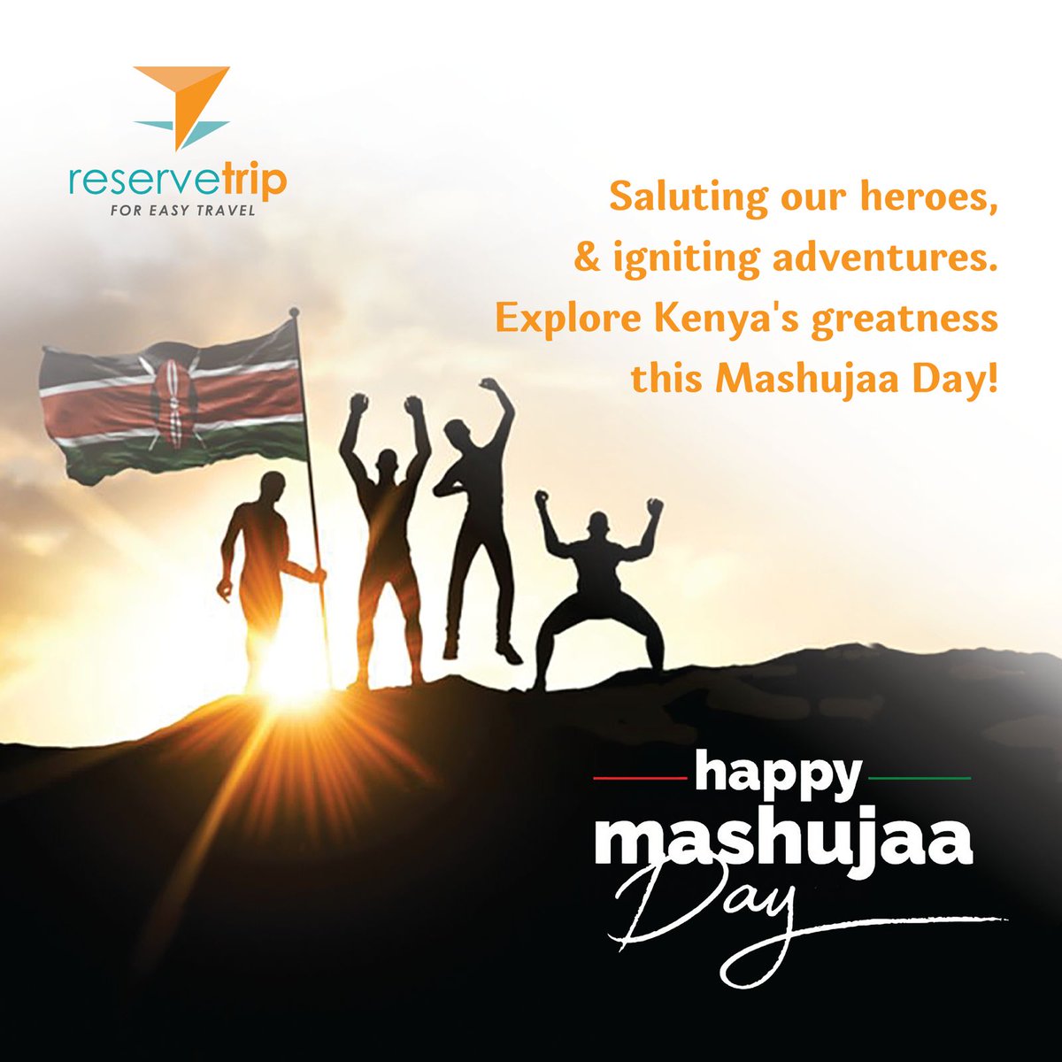 We were not there to participate in the fight to freedom of our country but we are always there to make our nation proud of our actions. Happy Mashujaa Day.
#mashujaaday2023 #Kenya #Reservetrip #Easytravel #travelsolutions #Nairobi