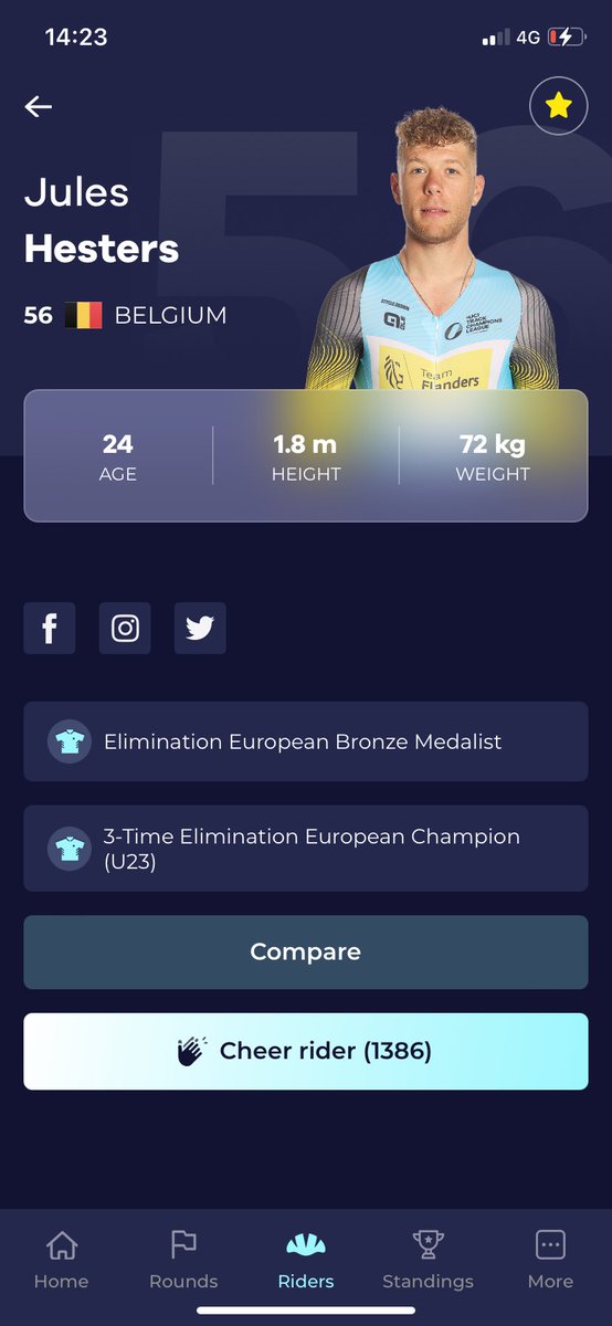 Jules Hesters (@hestersjules) on Twitter photo Hey y’alllll! You can support me <a href="/UCITCL/">UCI Track Champions League</a> by giving me online claps 👏🏻 ! My goals is to have more claps then <a href="/Helene_Hesterss/">Hélène Hesters</a> 😂😘 Hey y’alllll! You can support me <a href="/UCITCL/">UCI Track Champions League</a> by giving me online claps 👏🏻 ! My goals is to have more claps then <a href="/Helene_Hesterss/">Hélène Hesters</a> 😂😘