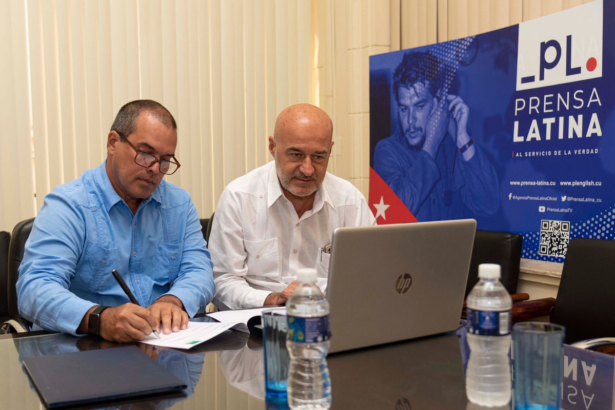 cu4democracy's tweet photo. 🇮🇹🇨🇺Il 30 maggio 2023 è stata annunciata la firma di un accordo di partnership tra ANSA e Prensa Latina https://t.co/xCmCs0jela

👊🚫🫸 Il 26 settembre 2023 abbiamo presentato una denuncia a @Montecitorio @fmollicone @Agenzia_Ansa @AGCOMunica @ODG_CNOG @FnsiSocial https://t.co/5hyNDmiYBK
