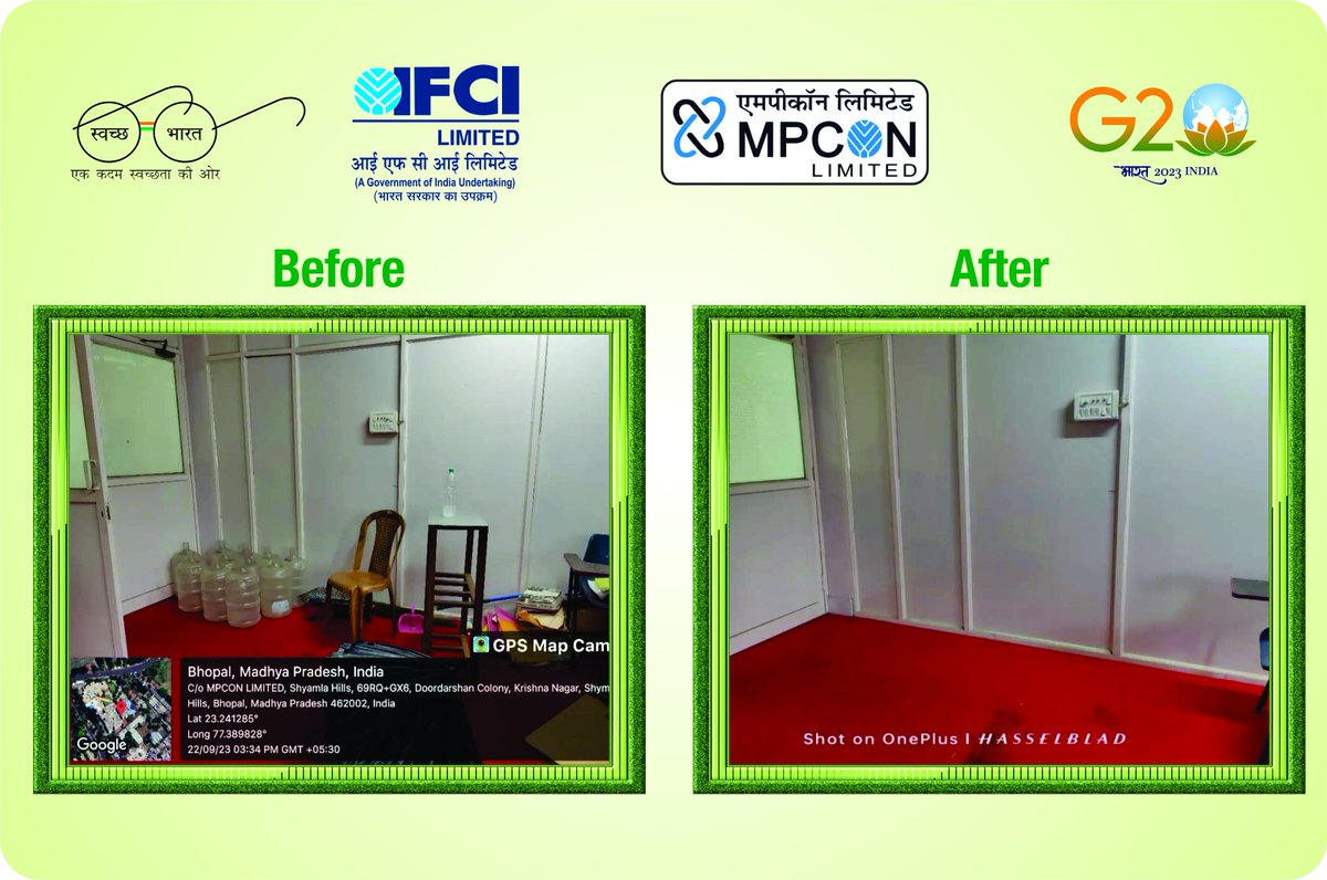 IFCI’s subsidiary MPCON’s participation in another cleanliness activity at its Head Office at Bhopal, under Special Campaign 3.0 #SwachhBharat #GarbageFreeIndia #shs2023 <a href="/DFS_India/">DFS</a> <a href="/SwachhBharatGov/">Swachh Bharat Urban</a> <a href="/swachhbharat/">Swachh Bharat Mission - Grameen</a> <a href="/PMOIndia/">PMO India</a> <a href="/DARPG_GoI/">DARPG 🇮🇳</a>