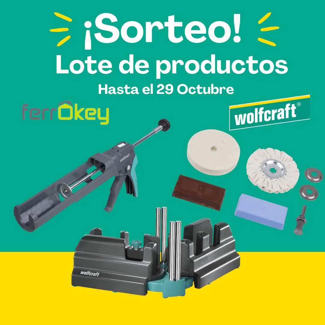 Wolfcraft_es's tweet photo. 📢SORTEO 

🌟LOTE REGALO🌟 

¿Cómo participar? 
✔️Seguir a @wolfcraft_espana y @ferrokeyoficial
✔️Dar 👍 y COMPARTIR con 2 amigos

Habrá 1 ganador entre todas las redes
Sorteo válido para España 
Activo hasta 29.10.23

¡PARTICIPA YA!👉https://t.co/qrxAq1nwRB

 #sorteo #diy #tools https://t.co/1ckaJd4h90