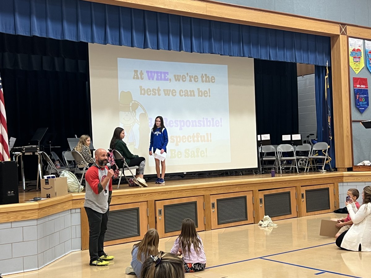 hasd_whe's tweet photo. At WHE we're the best we can be! Be responsible...Be respectful...Be safe! https://t.co/Ghgg7lwM9W